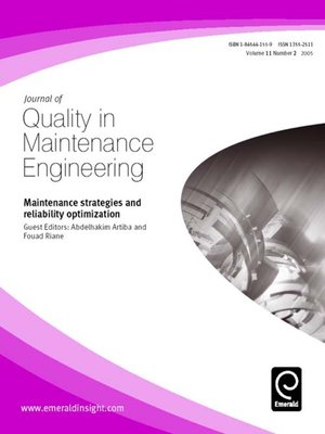 cover image of Journal of Quality in Maintenance Engineering, Volume 11, Issue 2
